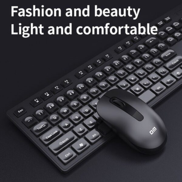 ⁦DM wireless Desktop K12 Keyboard & Mouse كيبورد وماوس لاسلكي⁩ - الصورة ⁦2⁩