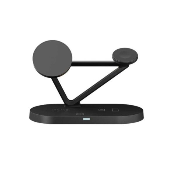 ⁦قاعدة شحن مع إضاءة ليد Levelo 5 In 1 Wireless Charging Pad⁩ - الصورة ⁦3⁩