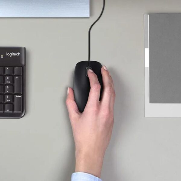 ⁦logitech mk120 keyboard & mouse set  طقم كيبورد وماوس⁩ - الصورة ⁦2⁩