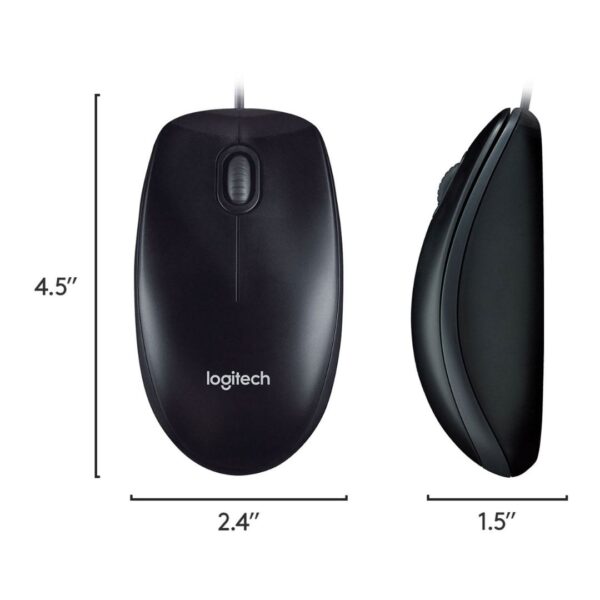 ⁦logitech mk120 keyboard & mouse set  طقم كيبورد وماوس⁩ - الصورة ⁦3⁩