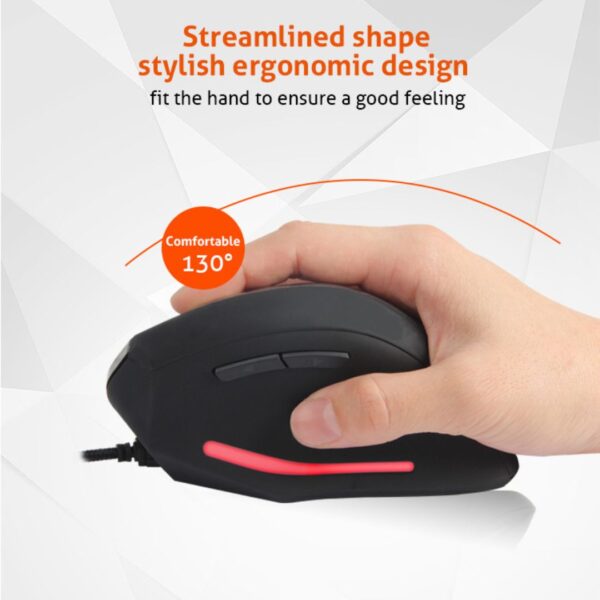 ⁦MeeTion MT-M380 Modern USB Vertical Mouse ماوس عمودي⁩ - الصورة ⁦4⁩