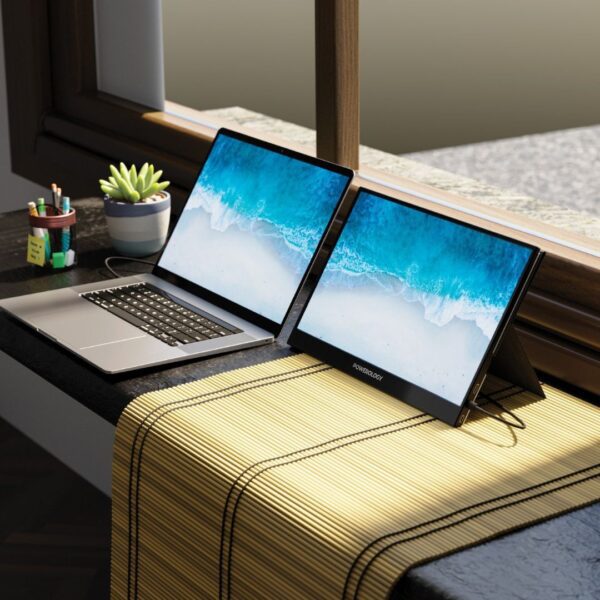⁦Portable Monitor Ultra-Slim Full HD 15.6" شاشة محمولة⁩ - الصورة ⁦2⁩
