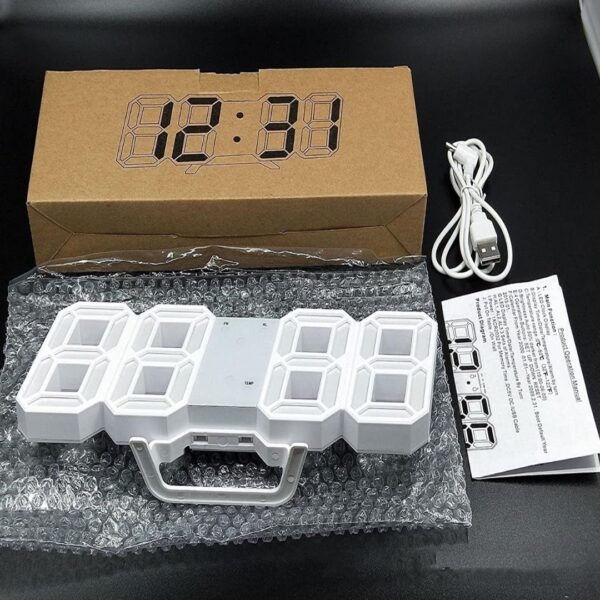 ⁦3D light clock ساعة مضيئة⁩ - الصورة ⁦3⁩