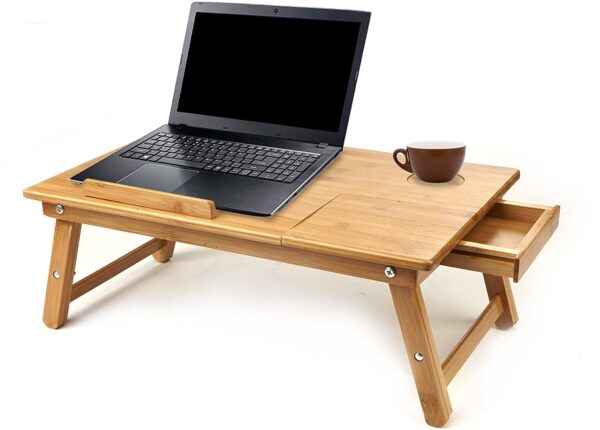 ⁦Laptop Table Wood ستاند لابتوب خشبي مميز⁩ - الصورة ⁦2⁩