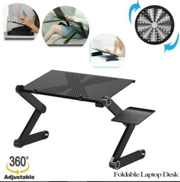 ⁦laptop cooling table ستاند لابتوب مرن مع مرواح تبريد⁩ - الصورة ⁦3⁩