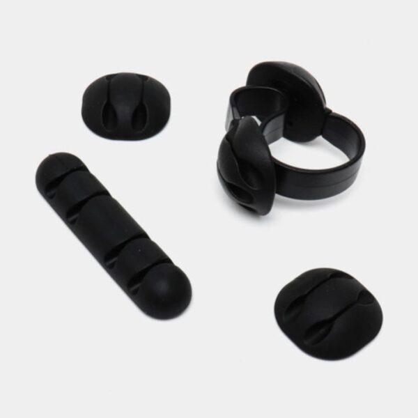 ⁦MULTI-PURPOSE SILICONE CABLE CLIPS منظم اسلاك سيلكون لاصق⁩ - الصورة ⁦4⁩