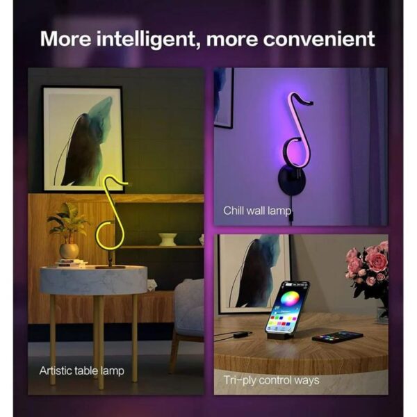 ⁦Musical note lamp اضاءة السلم  الموسيقى⁩ - الصورة ⁦3⁩