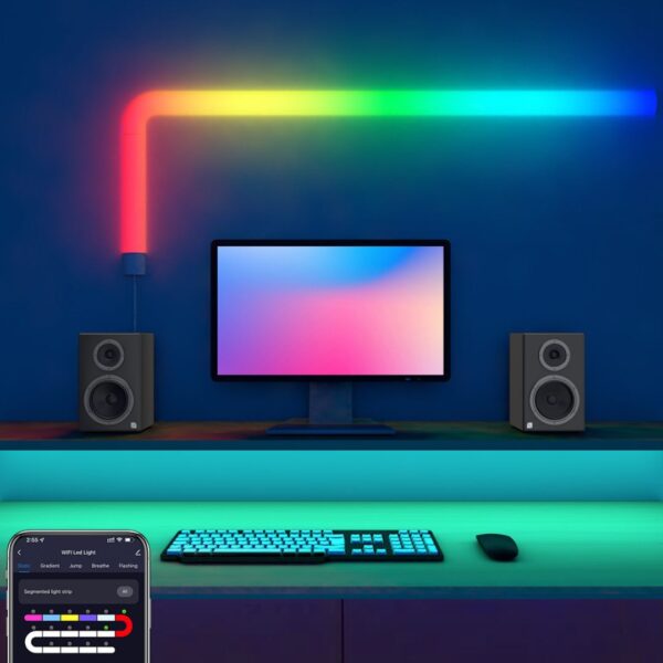 ⁦Smart Ambient Light – SLX06 RGB RC اضاءة ذكية مع ريموت تحكم⁩ - الصورة ⁦3⁩