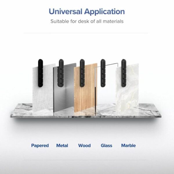 ⁦UGreen Silicone Organizer Flexible Cable Management منظم اسلاك 11 في 1⁩ - الصورة ⁦5⁩