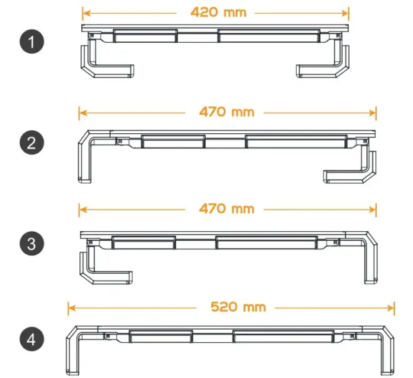 ⁦DarkFlash Gaming  Monitor Stand  حامل وقاعدة شاشة متعددة الوظائف⁩ - الصورة ⁦4⁩