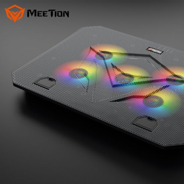 ⁦Meetion Gaming Cooling Pad  قاعدة وحامل لابتوب مع مراوح تبريد⁩ - الصورة ⁦2⁩
